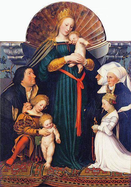 Hans holbein the younger Darmstadt Madonna, oil painting image